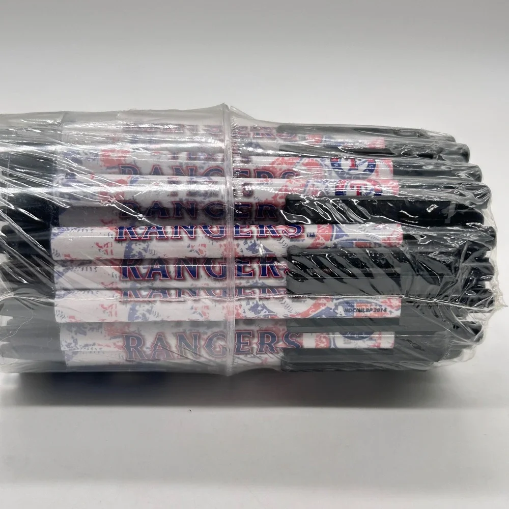 NEW MLB‎ Texas Rangers Stationery Set 45+ Pens Black Ink National Design Sealed
